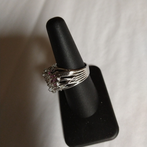 PINK GEMSTONE RING NWOT - Picture 6 of 6